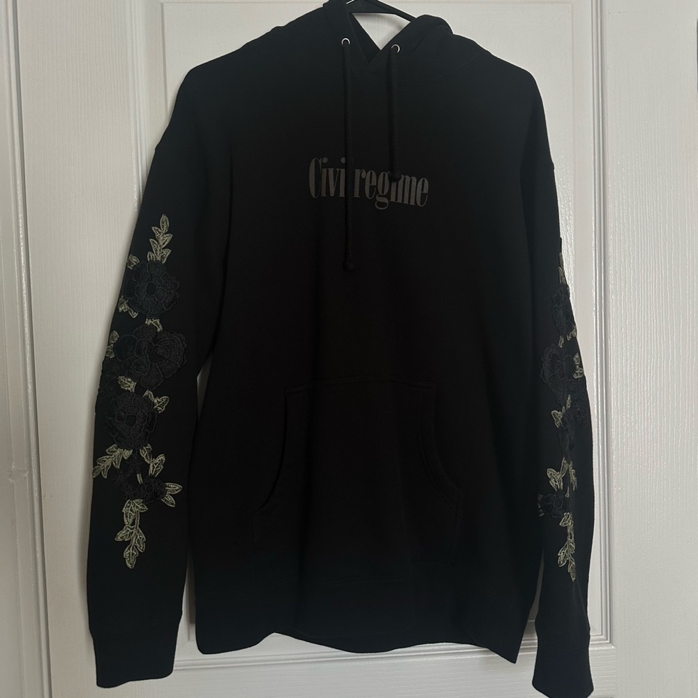 civil regime rose hoodie